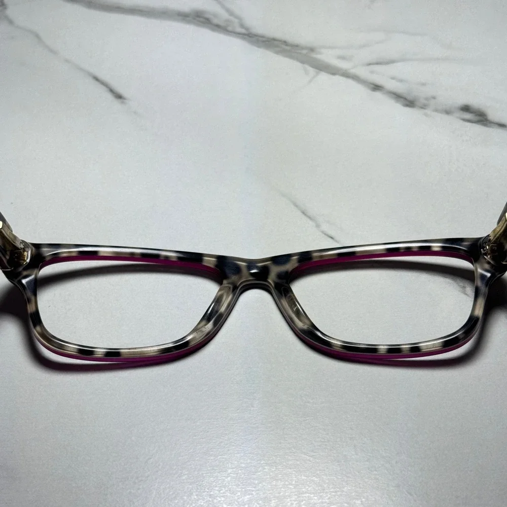 Dolce & Gabbana DG 3208 2882 Burgundy Leopard Print Eyeglasses Frames 52-17-140